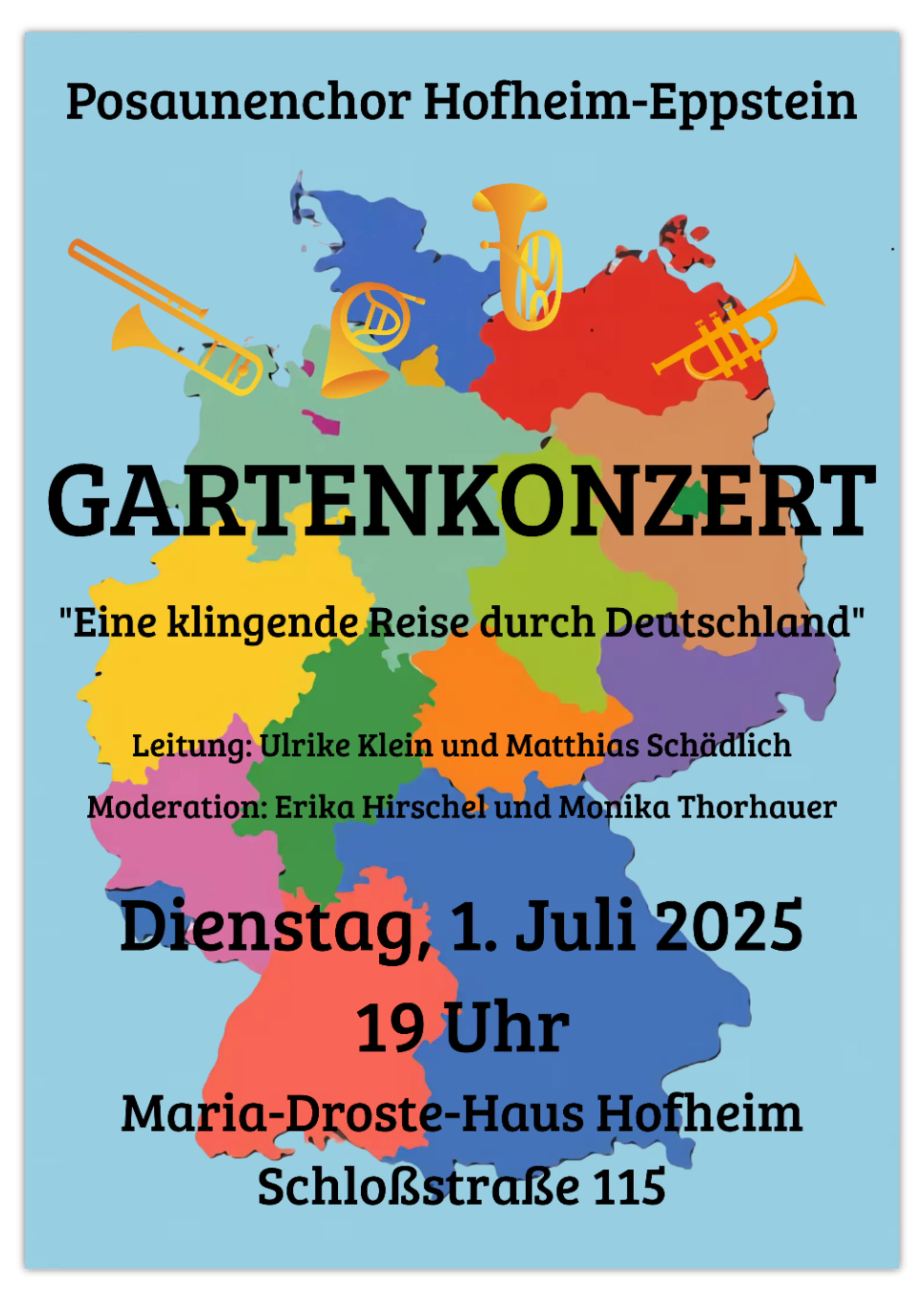 Plakat Gartenabend